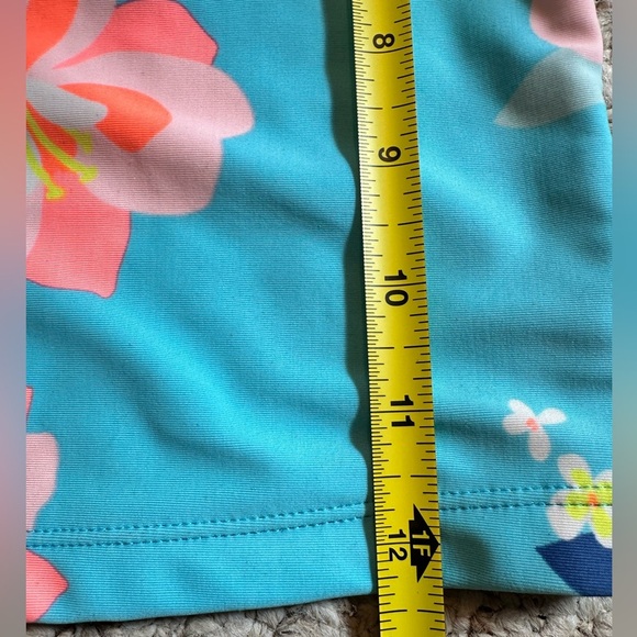 Carter's Blue and Pink tropical print Rash guard/Swimwear UPF 50 Size 4T - Picture 5 of 6